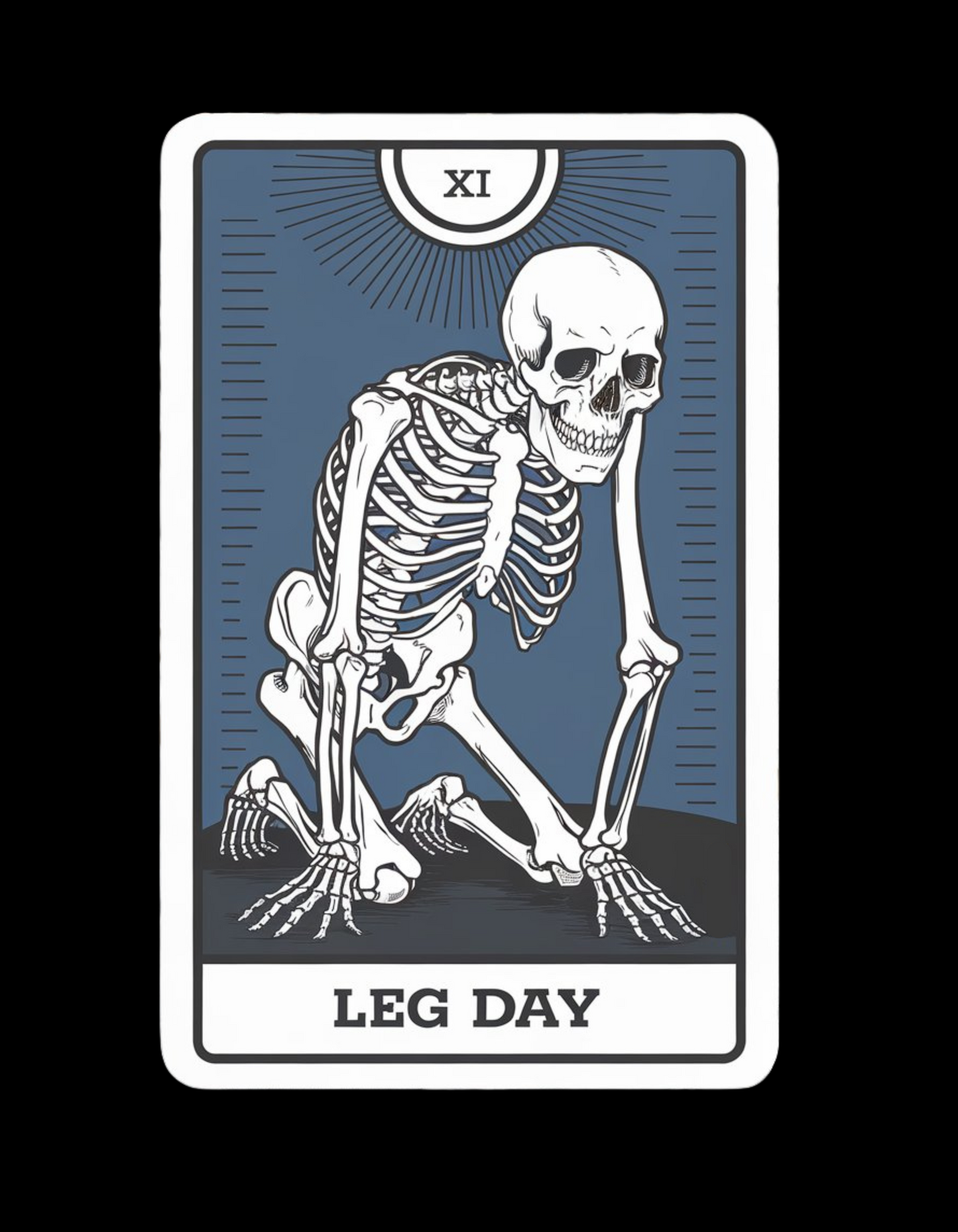 Leg Day Tarot Card Pump Cover Gym T-Shirt