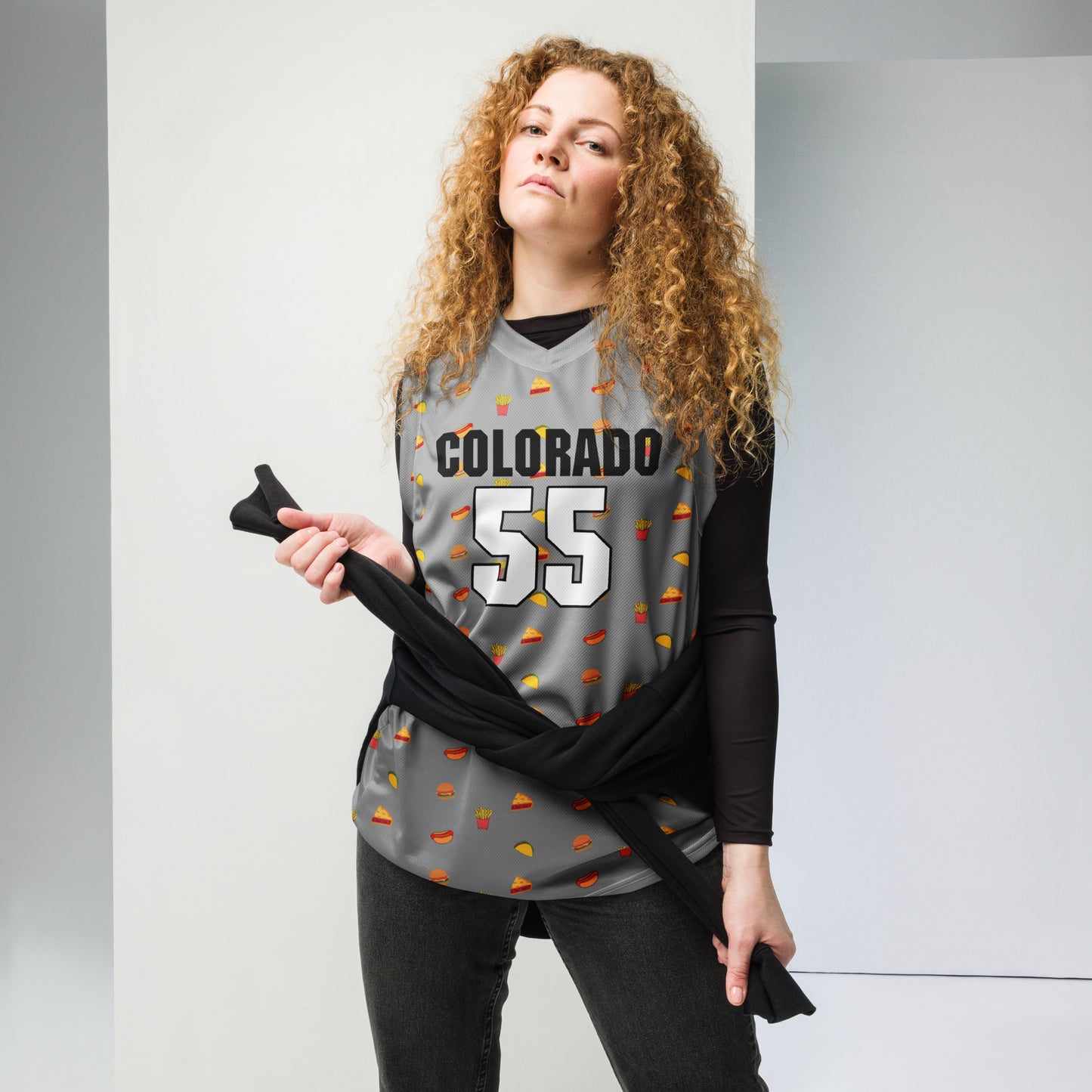 Colorado Gray 55 Burgers Jersey