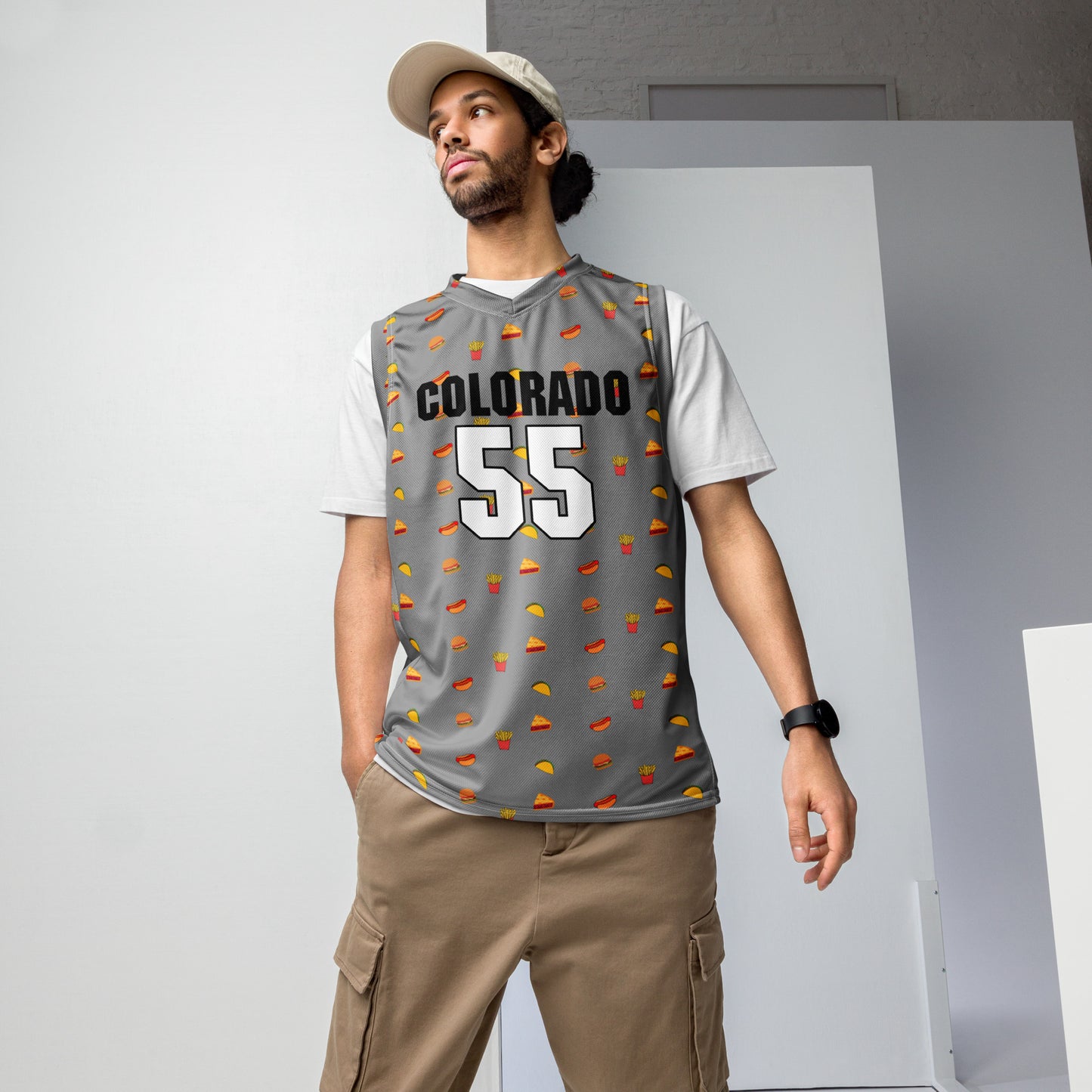 Colorado Gray 55 Burgers Jersey
