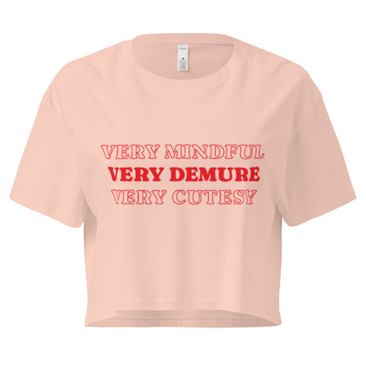 Very Demure Crop Top (More Colors)